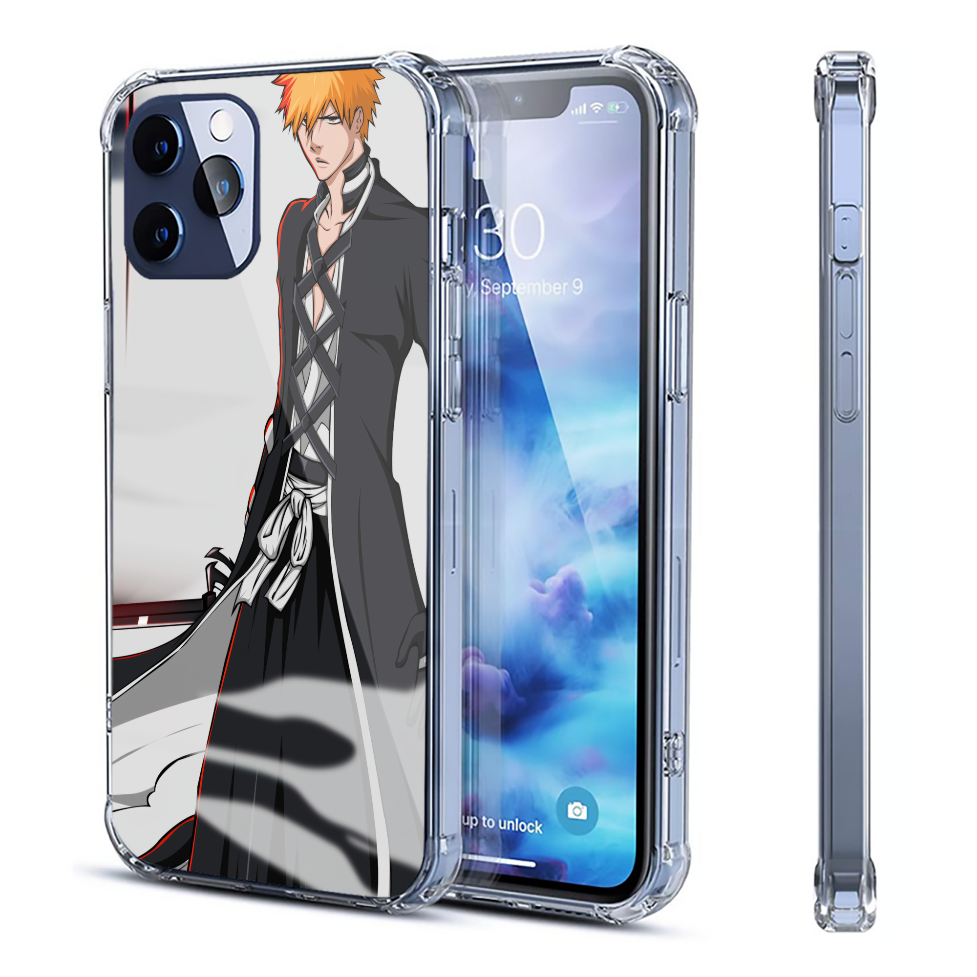 （画像用） ブリーチ BLEACH 【iPhone 12シリーズ対応】透明スマホケース（クリアソフトケース）